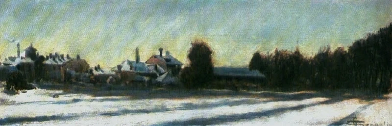 Paesaggio innevato in Lombardia